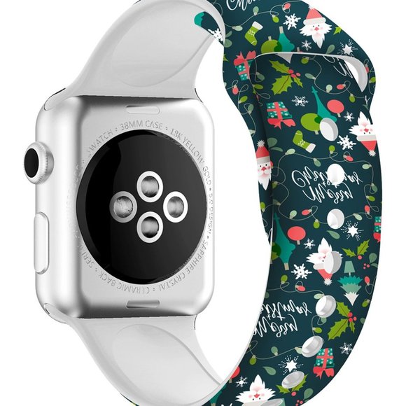 NWT Epic Deals | Green 'Merry Christmas' Band Replacement for Apple Watch - Picture 3 of 8